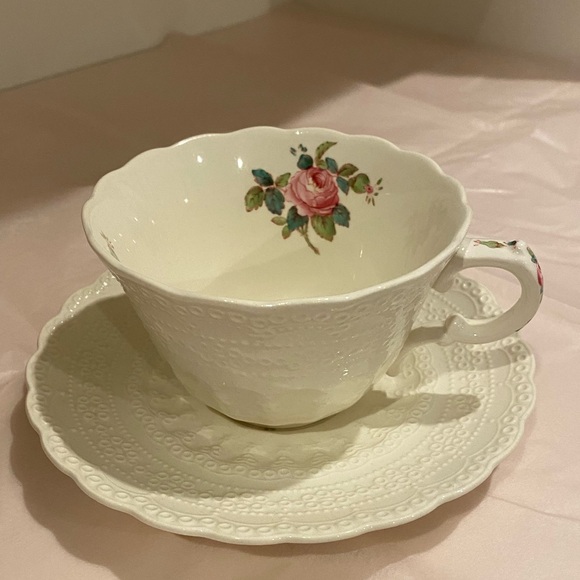 EUC VTG SPODES JEWEL COPELAND TEACUP AND SAUCER IN “SPODES BILLINGSLEY ROSE” - Picture 3 of 10